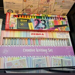 Zebra Creative Writing Set - 26 CT - Mildliner - Clickart - Sarasa  NEW